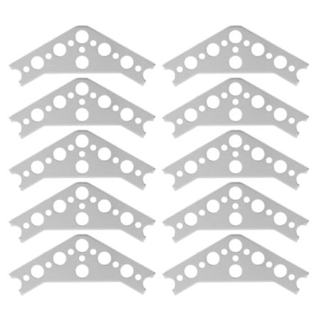 10 stk. Vinkelbeslag 120 grader 7005 Aluminium Robotforbindelsesbeslag til TETRIX PRIME YEMAA