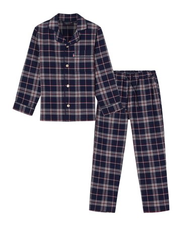 Lexington Kids Pyjama-Set aus Bio-Baumwolle, karierter Flanell