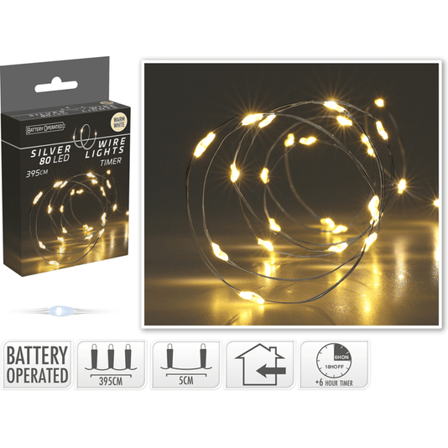 KI SILVER WIRE 80L WARM WHITE 80