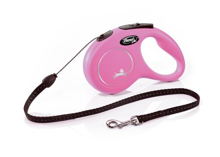 Flexi New Classic In Corda Guinzaglio Per Cani Colore Rosa Taglia