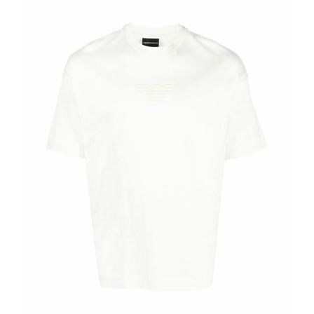 Emporio Armani, T-Shirts Wit, Heren, Maat:S