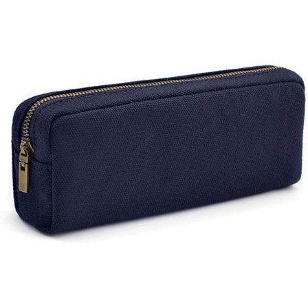 Penalhus, Stor Kapacitet Penalhus Lærred Kosmetiktaske Voksen Holdbar Kontorartikler Opbevaringstaske - Blå