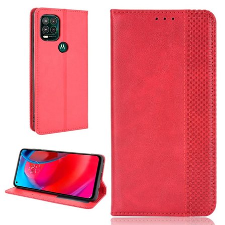 Bofink Vintage läder Motorola Moto G Stylus 5G fodral - Röd