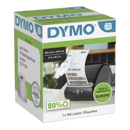 DYMO Dymo LabelWriter 102mm X 210mm DHL Labels (White) 1 Roll X 140 Labels