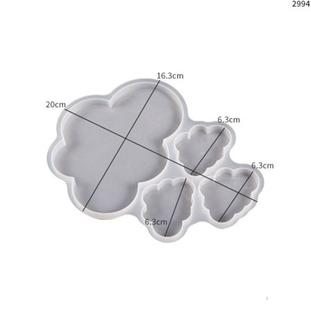 DIY Crafts Silikonform veggdekorasjon