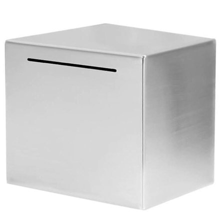 Sikker Sparegris I Rustfrit Stål, Sikker Pengeboks Sparegris Til Børn, Kan Kun Spares