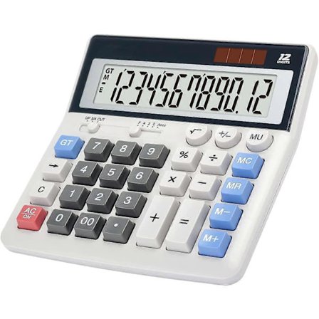 2025 Ny Kalkulator store knapper stor skjerm 12-sifret bordkalkulator kontorkalkulator