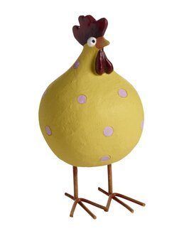 Høne Poppy på ben Gul