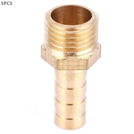 5 st 8 mm slanganslutning hane BSP-kontakt mässingsbeslag adapter koppling (1/4) - WELLNGS