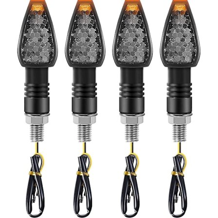 4 stycken motorcykelblinkers 14 LED 12V Motorcykel LED-blinkerslampa