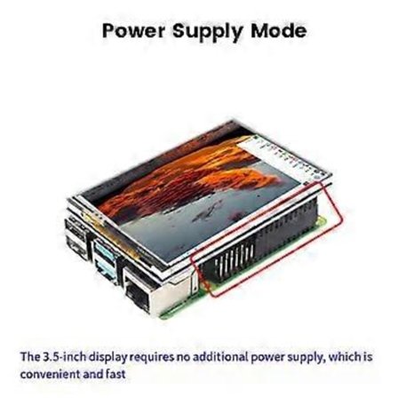 3,5 tommers RPI Skjerm Berøringsskjerm 480X320 for 5 5B 60 Rammer TFT LCD Modul Skjerm med Berøringspenn