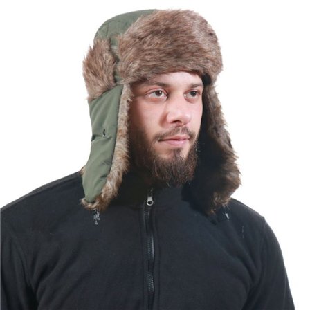 Unisex Aviator Trapper Hat med øreklaffer Faux Fur Ushanka Vinter