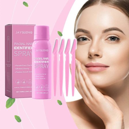 Håridentifikationsspray til ansigtsbarbering, fjernelse af ansigtshår til kvinder, hudplejeprodukt, grundig fjernelse, komfortabelt 