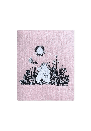 Opto Design Moomin Hug Diskduk 5-pack Disktrasor & diskborstar Rosa 14,5x17