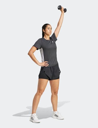 adidas Performance We 3S Crew Tee - Black - L