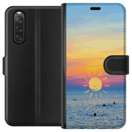 Kompatibelt Plånboksfodral till Sony Sony Xperia 10 V Solnedgång