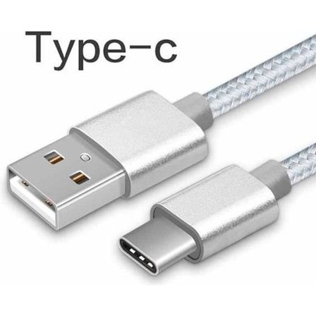 100 cm nylon USB Type C-kabel Sync Snabbladdare USB Type-C-kabel för Huawei P10 P9