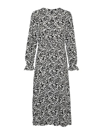 Vmsophia L/S Ankle Dress Wvn Boo Black Vero Moda
