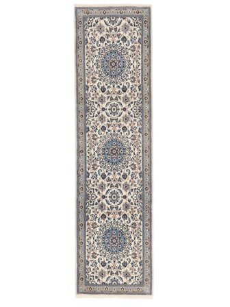 Tapis D'orient Naïn 81X301 De Couloir Gris Foncé/Orange (Laine, Perse)