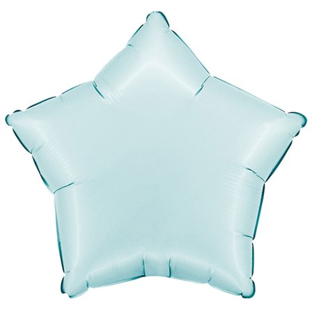 Folieballon Stjerne Satin Pastelblå