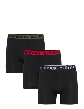 Björn Borg Cotton Stretch Boxer 3P - Black - XXL