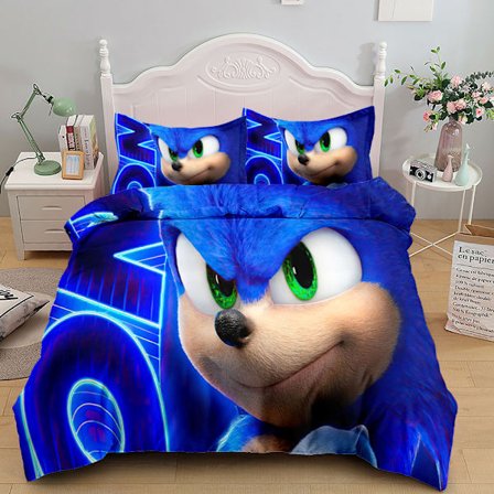 Lightning Sonic Tryckt Påslakanset-012530 ENKEL 135x200cm