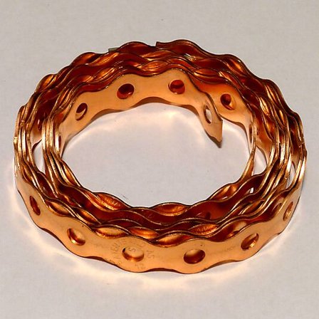 CHRISTIANIA BYGGTEKNIKK PATENTBÅND HULL 5MM B12MM L10M KOBBER