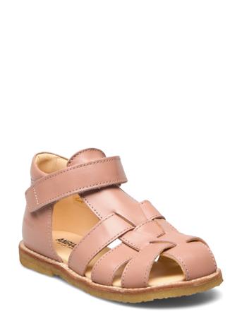Sandals - Flat - Closed Toe - Shoes Summer Shoes Sandals Rosa ANGULUS*Betinget Tilbud