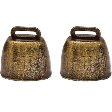 Ko, häst, får betande koppar klockor boskap gård djur koppar högljudda brons klockor (4 st, grön brons)