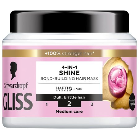 Schwarzkopf 4-in-1 Shine Krukkekur 400 ml, Hår, Shampoo & Hårpleje, Hårkur