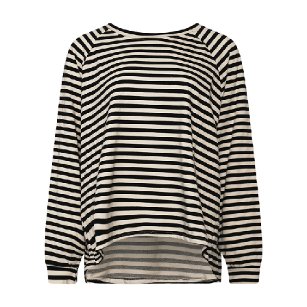 Tiffany Ibi, Oversize Blouse - Navy/off White Stripe Blusar Dam S/M