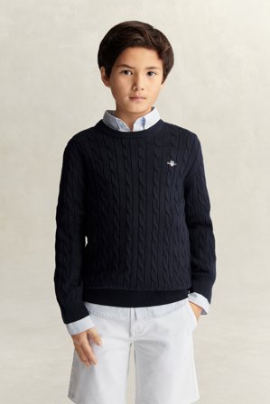 GANT Teenager Teen Boys Pullover (122/128) Marineblau