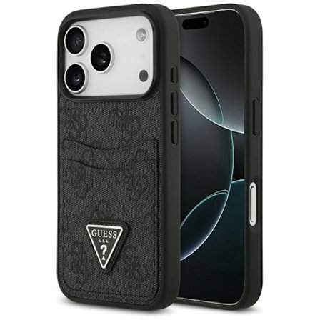 Guess Mobilcover til iPhone 17 Pro 4G Double Card Triangle