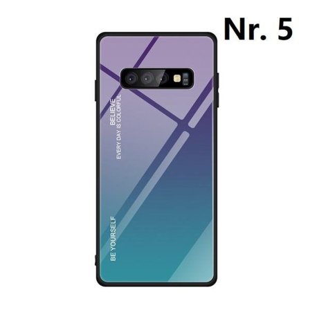 gradient härdat glas för Samsung S10 plus