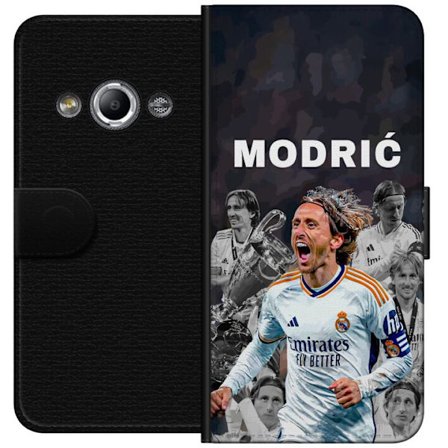 Kompatibelt Lommeboketui til Samsung Galaxy Xcover 3 Luka Modrić AC Milan Kroatia fotball midtbanespiller ikon legende teknisk smart nøyaktig pasnin