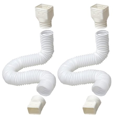 Nedløpsforlengelse, fleksibel takrenneforlengelse, forlengbar fra 20" til 59"