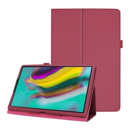 Samsung Galaxy Tab A 10.1 (2019) litchi lædercover - lyserød