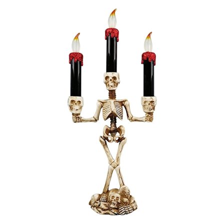 Halloween Ghost Hand Candle Lights Skull Holding Lamp Dekoration