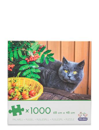 1000 Puzzle Gray Cat Patterned Martinex