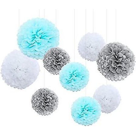 Festlige Papir Pom Poms Dekorationer Bryllup Fødselsdag