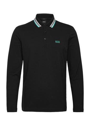 Plisy Polos Long-sleeved Svart BOSS