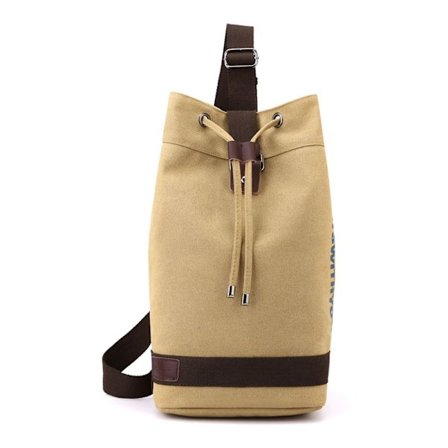 Canvas Ryggsäck Ryggsäck KHAKI