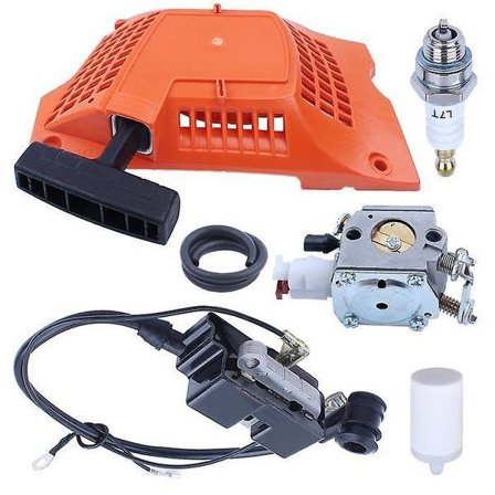 Starttivetonaru, sytytyspuola ja kaasutinsarja Husqvarna 340 350 345 353 351 346 -malleihin