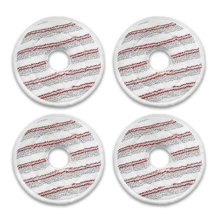 4-pak vaskbare mikrofiberkluter for Spin-støvsuger, rene moppepåfyll, støvoppsamlingssett, moppekluter