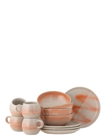 Paula Breakfast Set Orange Bloomingville