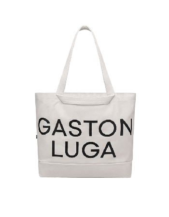 Gaston Luga Canvas Tote Bag Väskor Unisex Beige 0