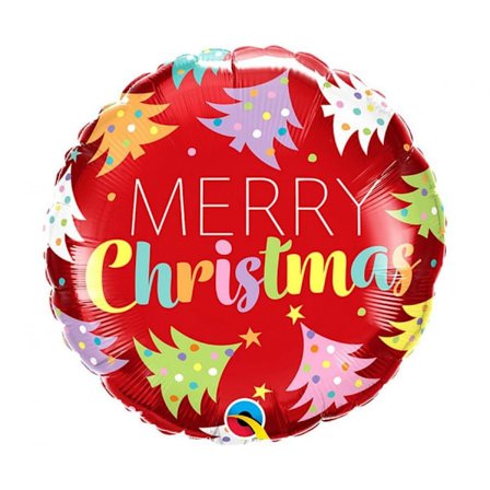 Julkul, God Jul Röd folieballong 46 cm