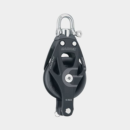 Harken 60mm Aluminum Element Block - Swivel, Becket (6261)
