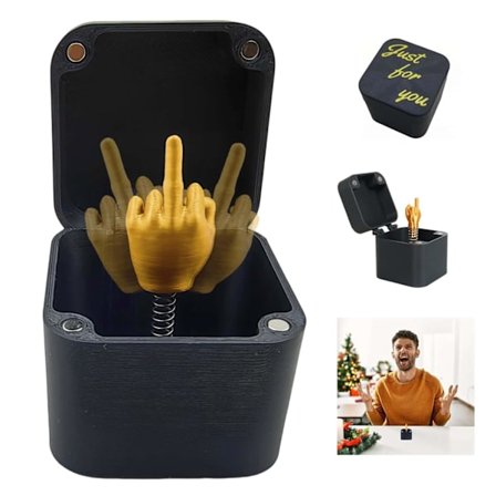 Roligt Långfinger i en Låda Practical Joke Rolig Hand Practical Joke Pop-up Låda Vuxen Skrivbordsdekoration
