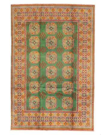 Medaillon Afghan Fine Teppich 193X290 Wolle